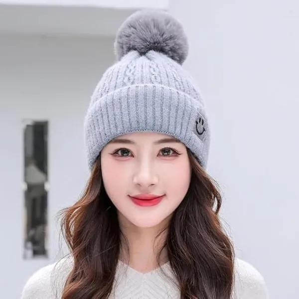 Silver_Cozy_Knit_Beanie_And_Fleece-Lined_Gloves_Set_For_Women