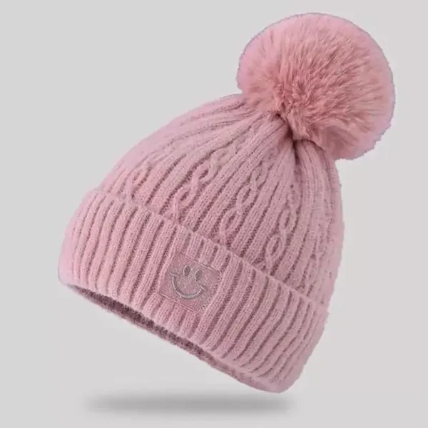 Pink_Cozy_Knit_Beanie_And_Fleece-Lined_Gloves_Set_For_Women
