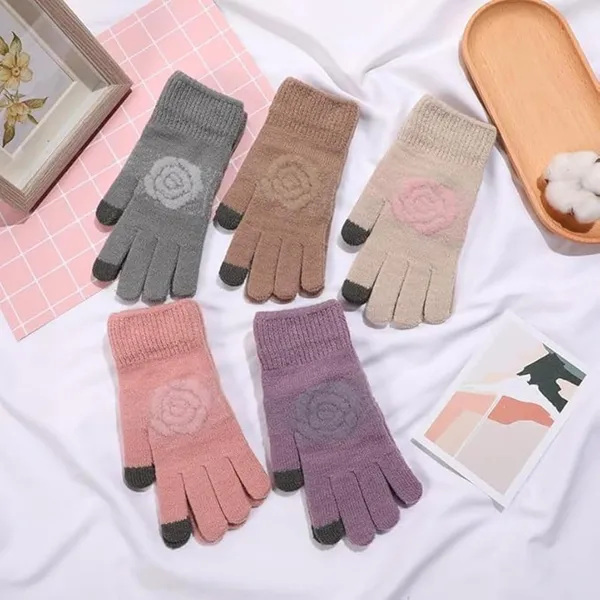 Pink_Cozy_Knit_Beanie_And_Fleece-Lined_Gloves_Set_For_Women