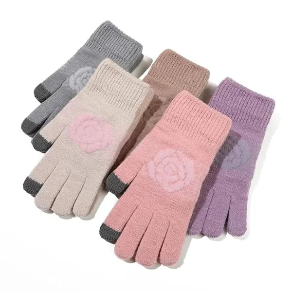 Rose_Pink_Cozy_Knit_Beanie_And_Fleece-Lined_Gloves_Set_For_Women