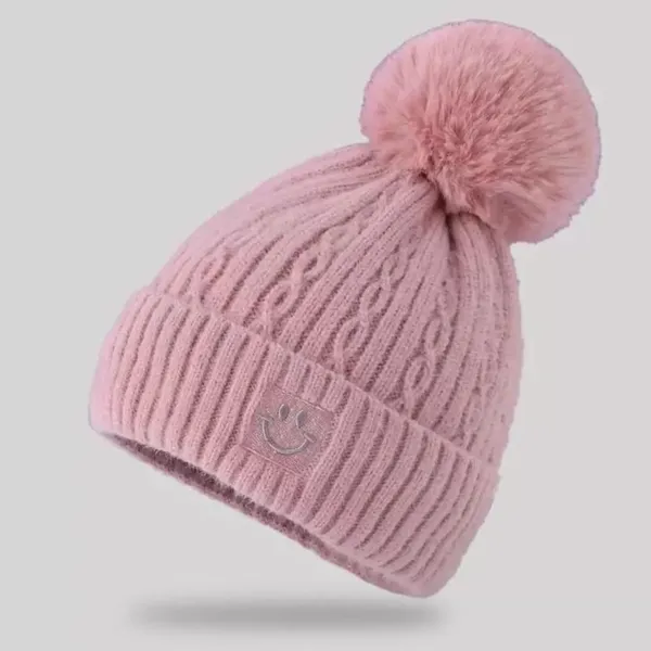 Pink_Fleece_Lined,_Soft_Knit_Winter_Beanie_For_Women_And_Girls