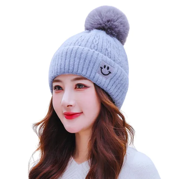 Grey_Soft_Woolen_Beanie_Cap_For_Women_&_Girls