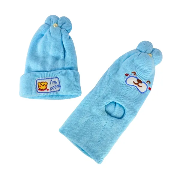 Blue_&_Yellow_Newborn_Baby_Winter_Beanie_Cap_With_Ear_Protection_(Pack_Of_4)