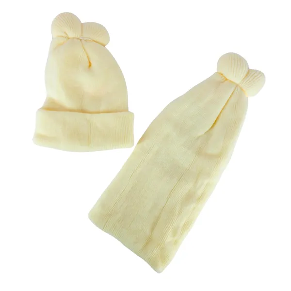 Pink_&_Cream_Newborn_Baby_Winter_Beanie_Cap_With_Ear_Protection_(Pack_Of_4)