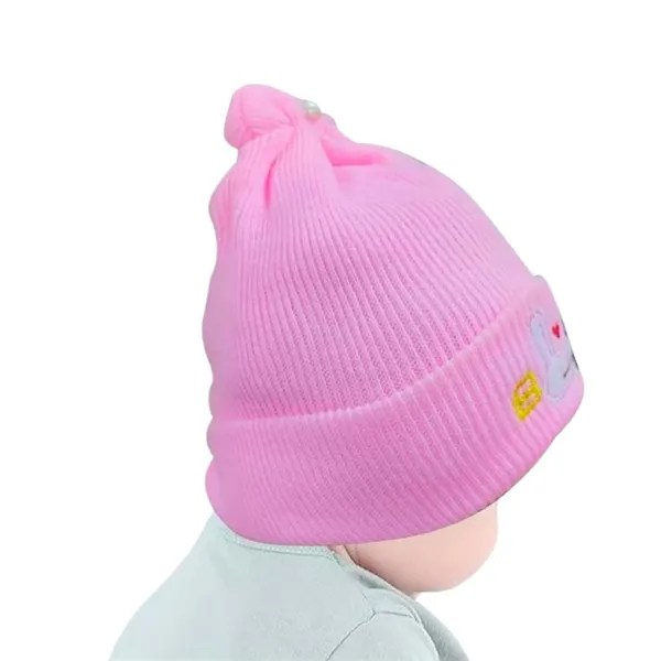 Yellow_&_Pink_Newborn_Baby_Winter_Beanie_Cap_With_Ear_Protection_(Pack_Of_4)