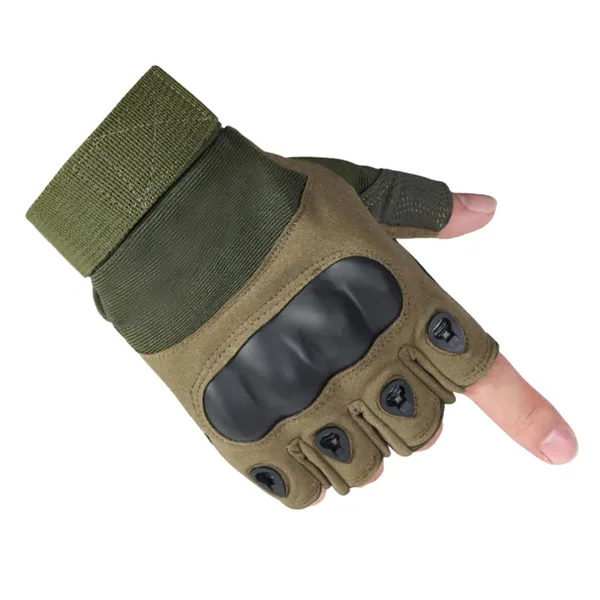 Green_Unisex_Half-Finger_Tactical_Gloves_For_Men_And_Women