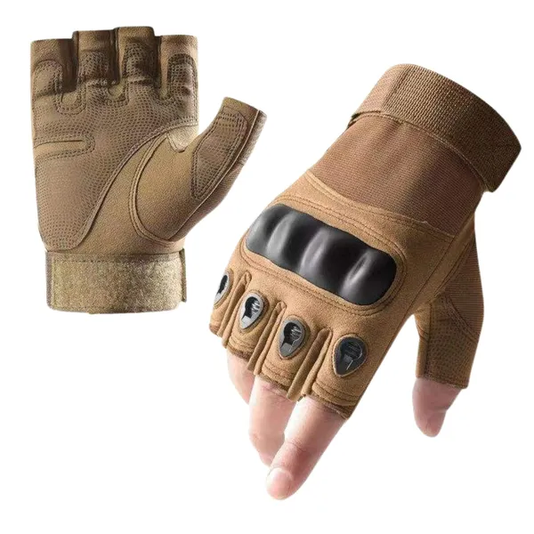 Khakhi_Unisex_Half-Finger_Tactical_Gloves_For_Men_And_Women