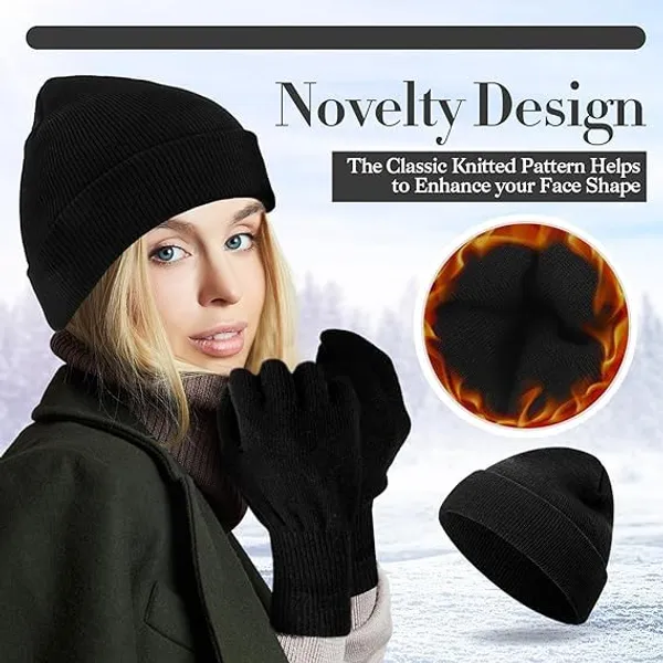 Black_Winter_Beanie_Hat_Gloves_Set_For_Women_&_Men