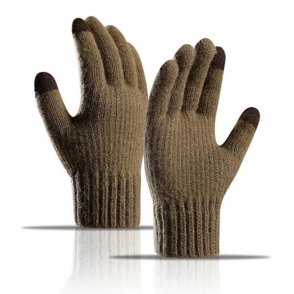 Camel_Thermal_Wool_Blend_Winter_Gloves_For_Men_And_Women_With_Ribbed_Cuffs