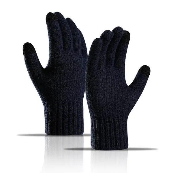 Navy_Blue_Thermal_Wool_Blend_Winter_Gloves_For_Men_And_Women_With_Ribbed_Cuffs