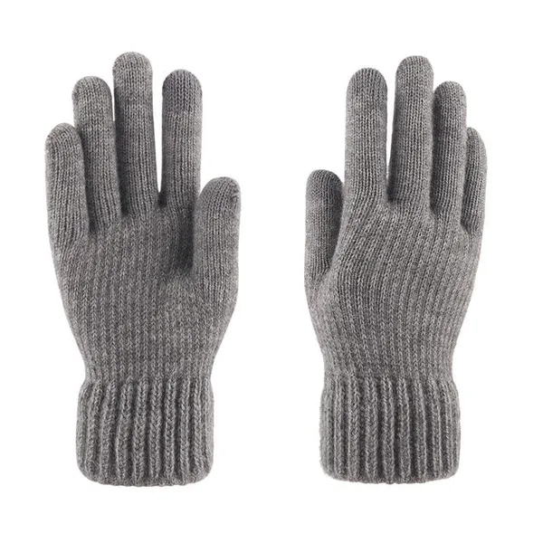 Silver_Thermal_Wool_Blend_Winter_Gloves_For_Men_And_Women_With_Ribbed_Cuffs