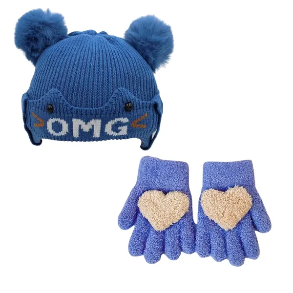 Blue_Kids_Winter_Beanie_With_Pom_Pom_And_Warm_Faux_Wool_Thermal_Gloves