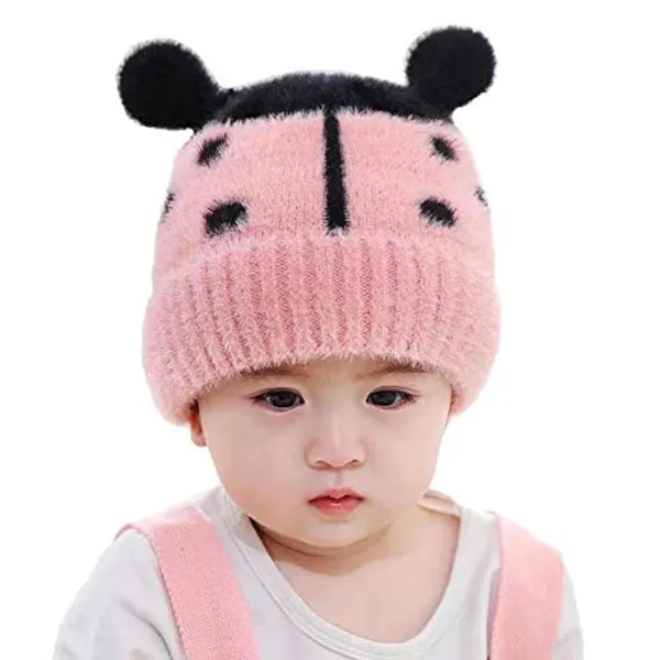 Pink_Baby_Winter_Cap_Beanie_For_Newborn,_Toddler,_&_Infant