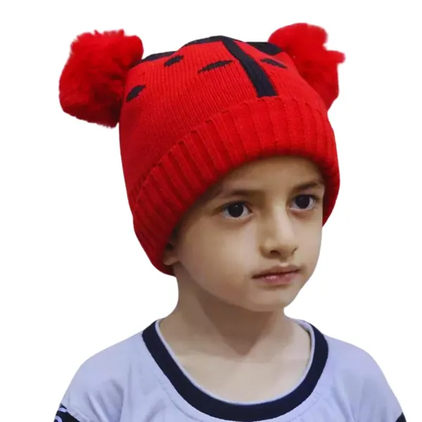 Red_Winter_Beanie_Cap_Cute_Pom-Pom_Hat_For_Boys_&_Girls