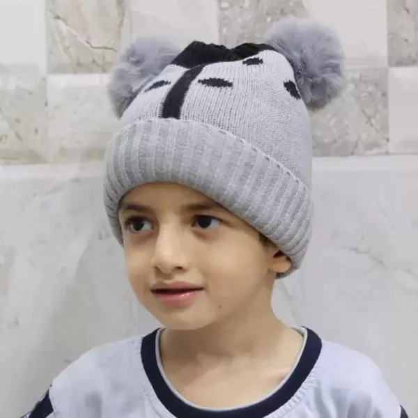 Silver_Winter_Beanie_Cap_Cute_Pom-Pom_Hat_For_Boys_&_Girls