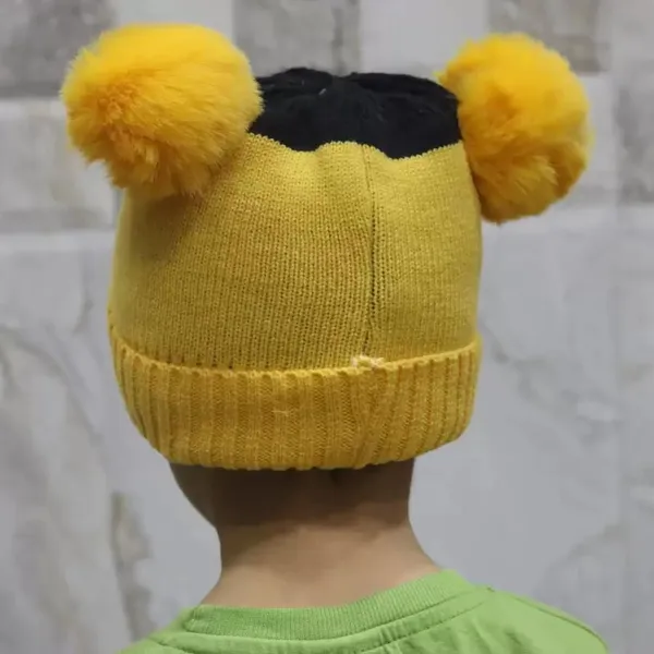 Yellow_Winter_Beanie_Cap_Cute_Pom-Pom_Hat_For_Boys_&_Girls