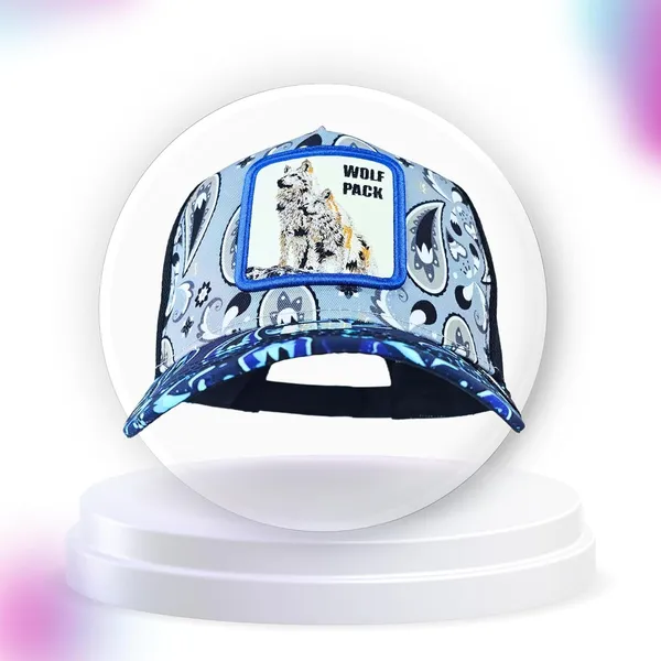 Charcoal_Unique_Animal_Themed_Snapback_Hat_With_Wolf_Print_Patch