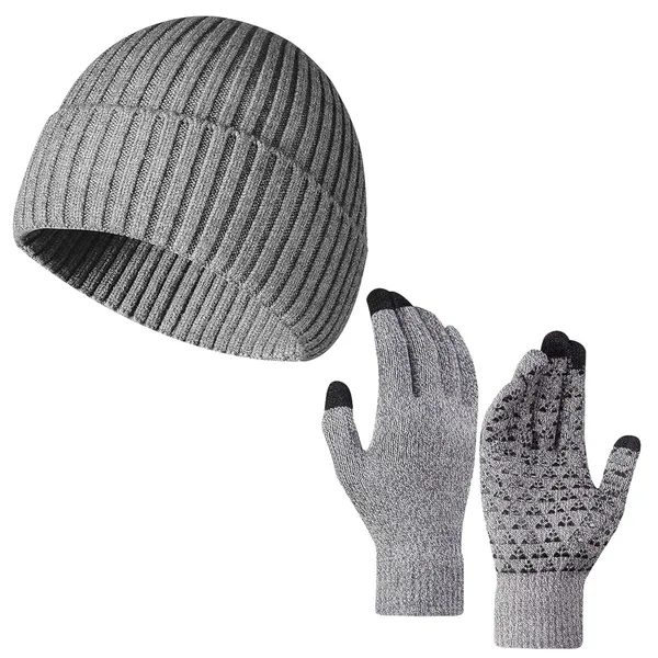 Silver_Winter_Beanie_And_Touchscreen-Compatible_Gloves_Set_For_Men