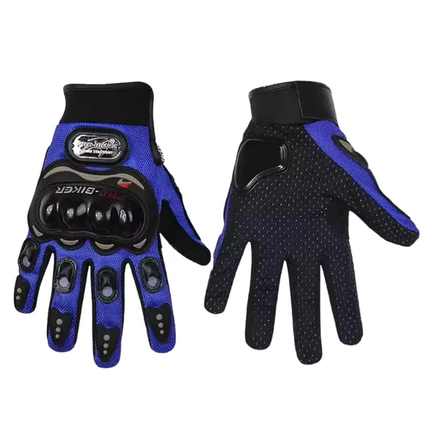 Blue_Unisex_Full_Finger_Motorcycle_Tactical_Gloves_For_Men_&_Women
