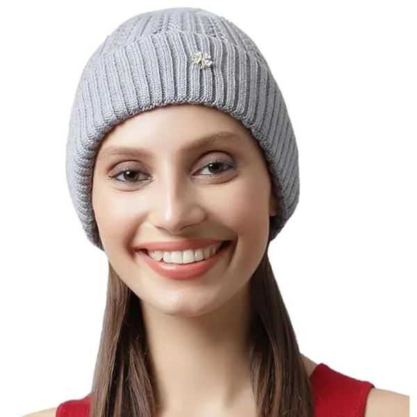 Grey_Cozy_Fleece-Lined_Winter_Beanie_For_Women