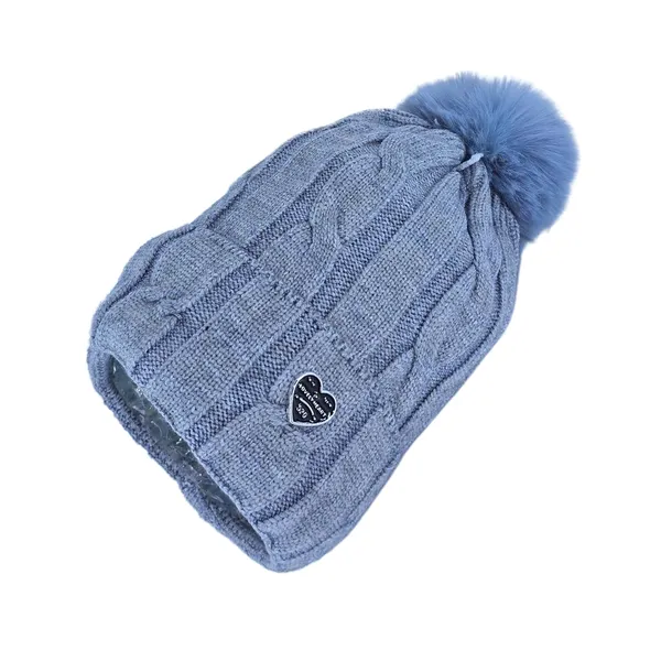 Grey_Stylish_Pom_Pom_Winter_Hat_For_Women