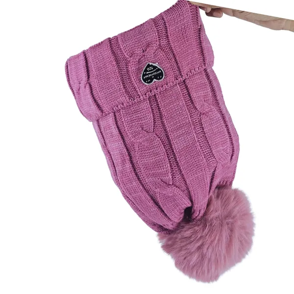 Rose_Pink_Stylish_Pom_Pom_Winter_Hat_For_Women