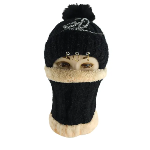 Black_Winter_Beanie_And_Neck_Warmer_Set_For_Women