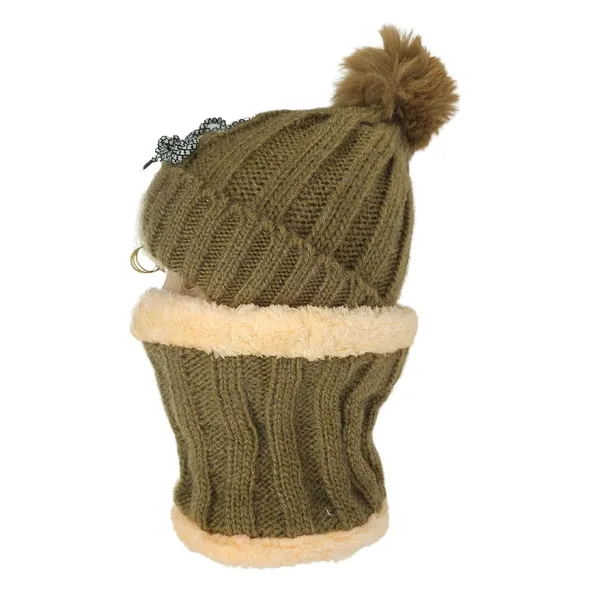 Brown_Winter_Beanie_And_Neck_Warmer_Set_For_Women
