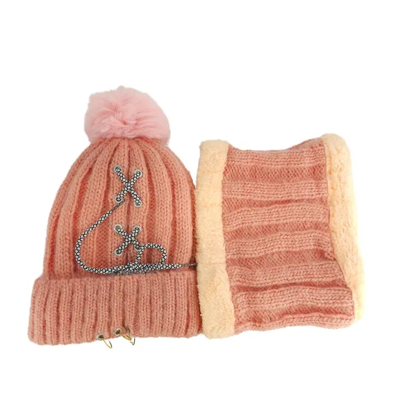 Pink_Winter_Beanie_And_Neck_Warmer_Set_For_Women