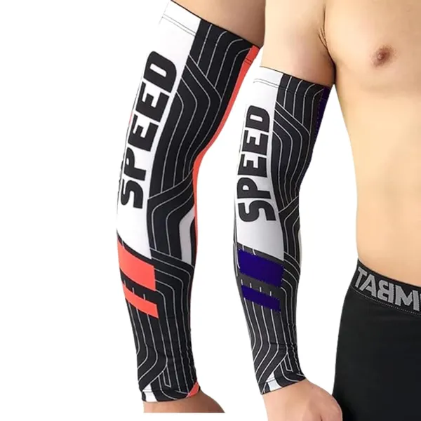 Red_&_Blue_Sun_UV_Protection_Cooling_Compression_Sleeves_For_Outdoor_Sports,_Bike_Riding,_Golf,_Running,_Driving_(Pack_Of_2)
