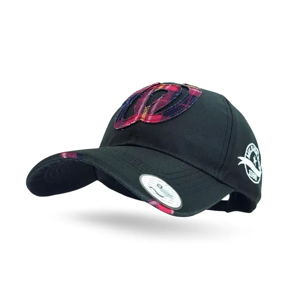 Black_Comfortable_Fit_With_Strap_Breathable_Cotton_Sports_W_Baseball_Cap