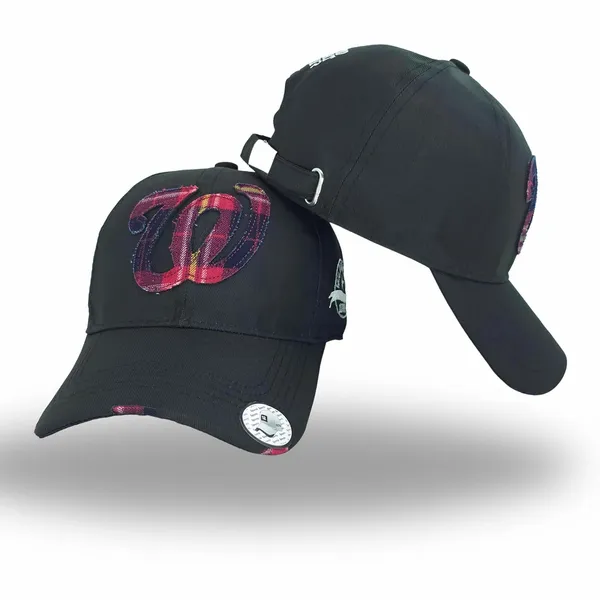 Black_Comfortable_Fit_With_Strap_Breathable_Cotton_Sports_W_Baseball_Cap