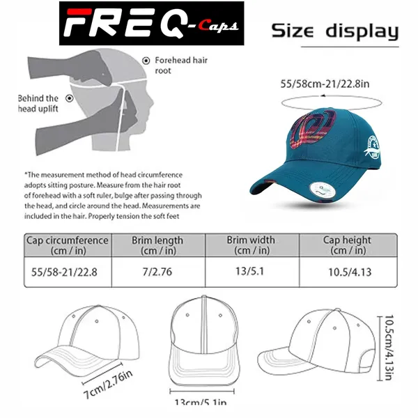 Blue_Comfortable_Fit_With_Strap_Breathable_Cotton_Sports_W_Baseball_Cap