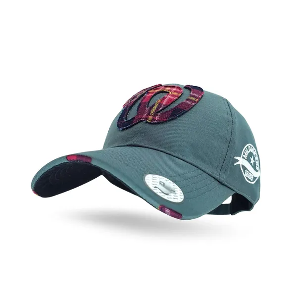 Charcoal_Comfortable_Fit_With_Strap_Breathable_Cotton_Sports_W_Baseball_Cap