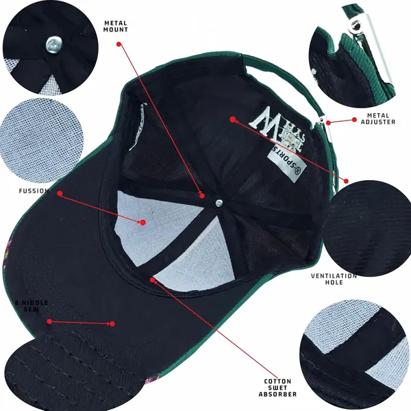 Green_Comfortable_Fit_With_Strap_Breathable_Cotton_Sports_W_Baseball_Cap