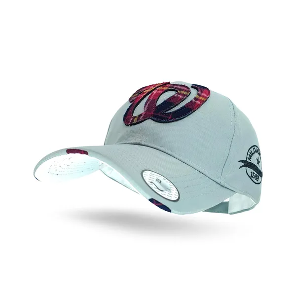 Silver_Comfortable_Fit_With_Strap_Breathable_Cotton_Sports_W_Baseball_Cap