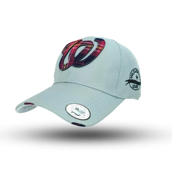 Silver_Comfortable_Fit_With_Strap_Breathable_Cotton_Sports_W_Baseball_Cap