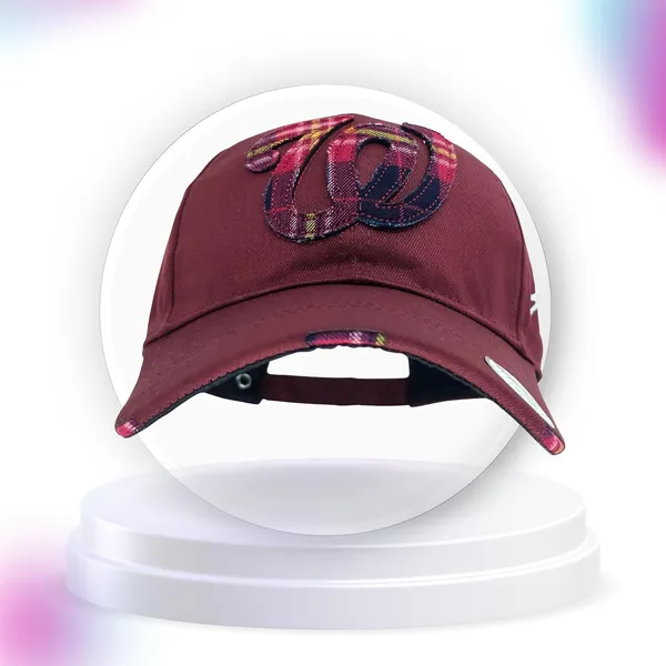 Maroon_Comfortable_Fit_With_Strap_Breathable_Cotton_Sports_W_Baseball_Cap