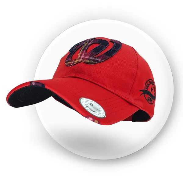 Red_Comfortable_Fit_With_Strap_Breathable_Cotton_Sports_W_Baseball_Cap