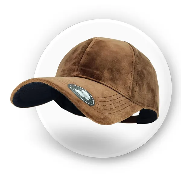 Brown_Velvet_Baseball_Cap_For_Man_And_Women