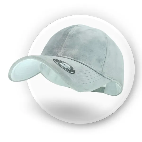 Grey_Velvet_Baseball_Cap_For_Man_And_Women