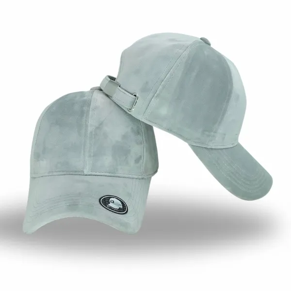 Grey_Velvet_Baseball_Cap_For_Man_And_Women