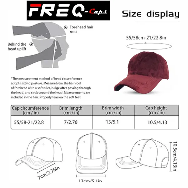 Maroon_Velvet_Baseball_Cap_For_Man_And_Women