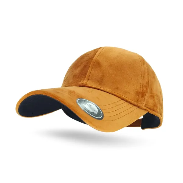 Orange_Velvet_Baseball_Cap_For_Man_And_Women