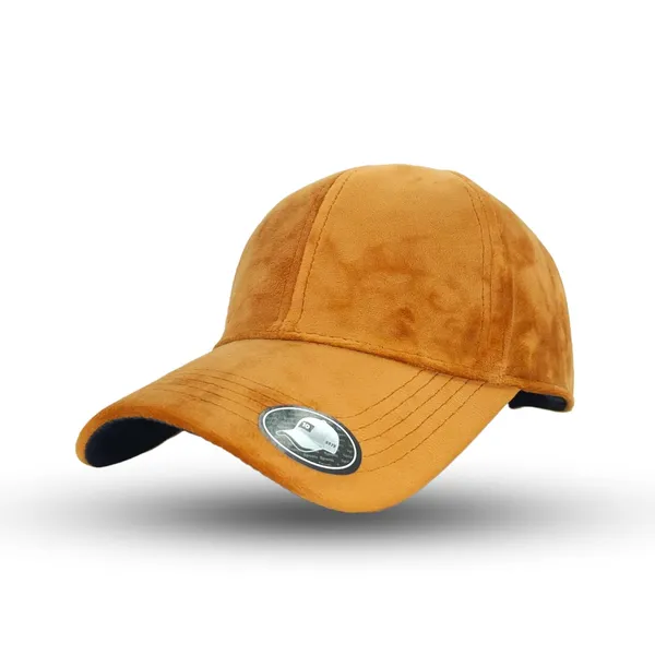 Orange_Velvet_Baseball_Cap_For_Man_And_Women