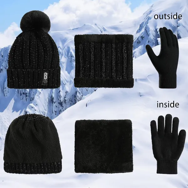 Black_3_In_1_Warm_Thick_Lining_Slouchy_Beanie_Hats_Scarf_Touch_Screen_Gloves_For_Womens_&_Girls