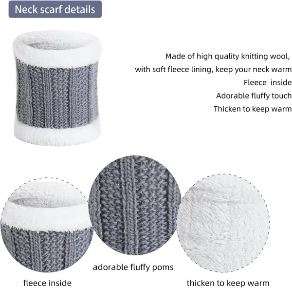 Silver_3_In_1_Warm_Thick_Lining_Slouchy_Beanie_Hats_Scarf_Touch_Screen_Gloves_For_Womens_&_Girls