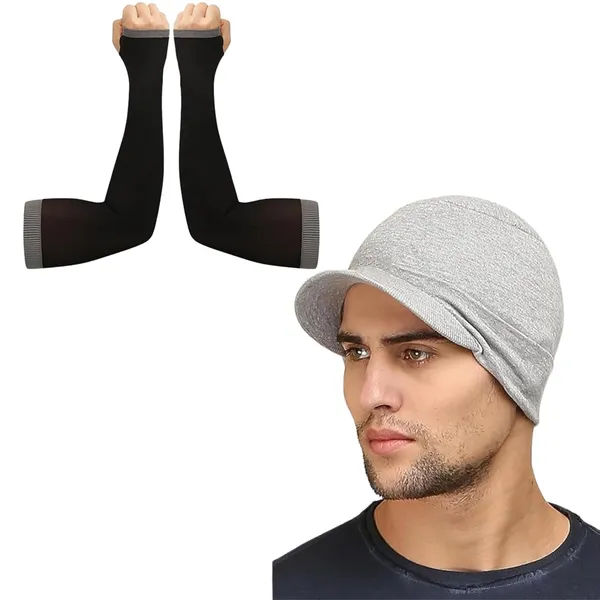 Silver_&_Black_UV_Sun_Protection_&_Cooling_Comfort_For_Outdoor_Activities,_Sports,_And_Workouts,_Breathable_Skull_Cap_And_Sleeves