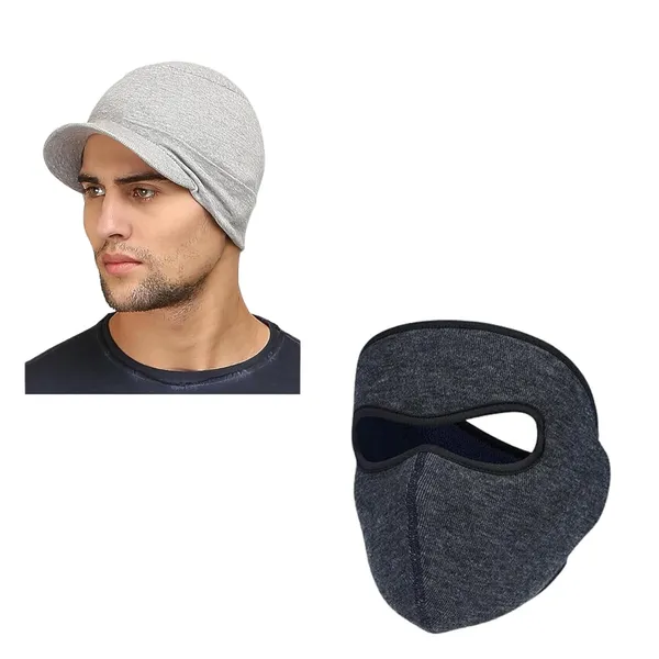 Silver_&_Charcoal_Stretchable,_Breathable,_Sun_Protection_Skull_Cap_And_Balaclava_Face_Mask_For_Men_(Pack_Of_2)