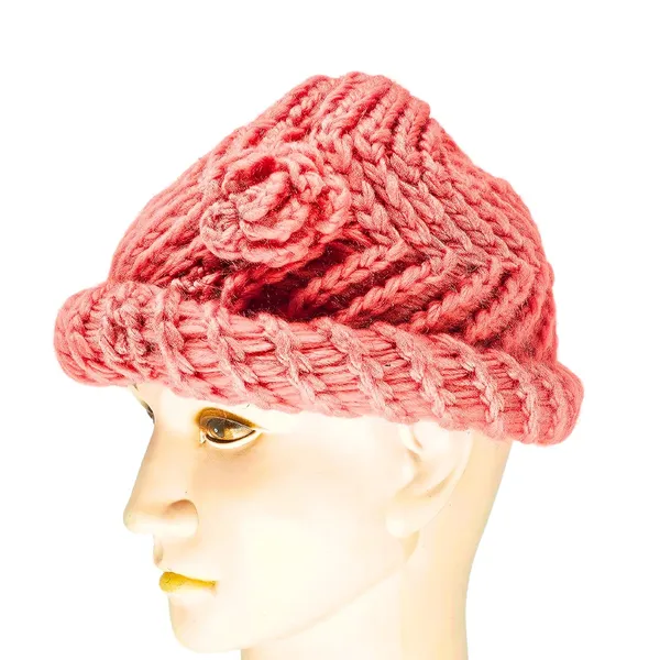 Orange_Versatile_Knit_Pom_Pom_Winter_Stylish_Beanie_For_Women
